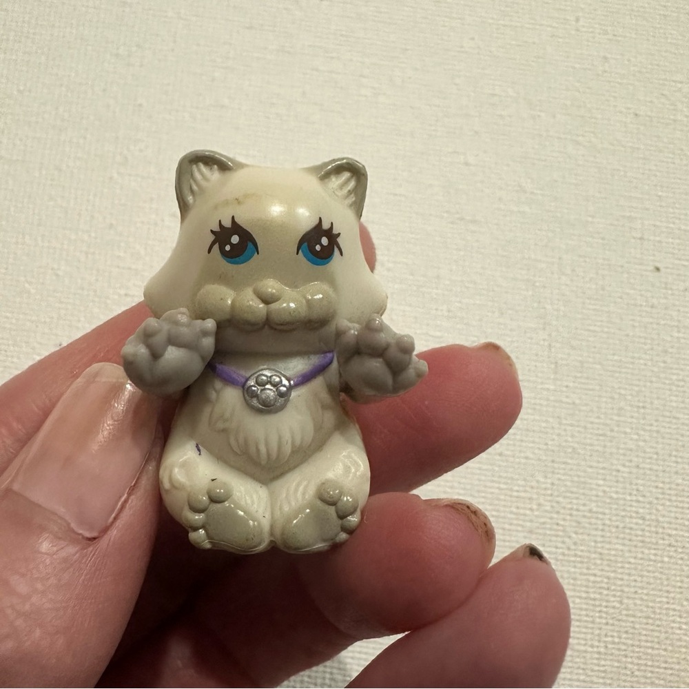 LITTLEST PET SHOP CUTESY KITTENS W TOY KITTY FOOD KENNER VINTAGE LPS RARE 1992 - Picture 5 of 12